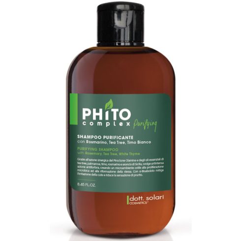 dott.solari Tisztító hatású sampon - Purifying shampoo #Phitocomplex 250 ml 