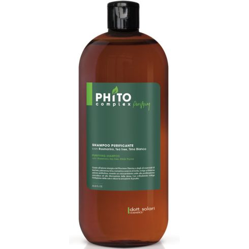 dott.solari Tisztító hatású sampon - Purifying shampoo #Phitocomplex 1000 ml 