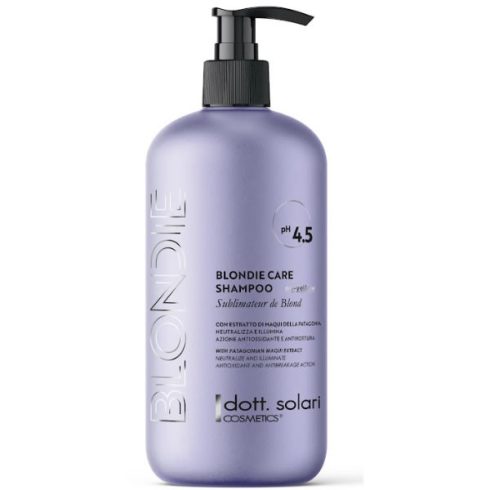 dott.solari Blondie Ápoló- sárgulásgátló sampon szőke hajra - Blondie Care Shampoo – NO YELLOW 1000 ml