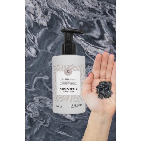 dott.solari Színező maszk argán olajjal Gyöngy ezüst - Pearl silver #THE COLOR MASK 300 ml