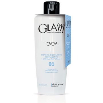   dott.solari Dauer víz 01 természetes hajra - Permanent waving system 01 natural hair #GLAM 250 ml