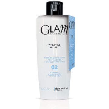   dott.solari Dauer víz 02 vegykezelt hajra - Permanent waving system 02 treated hair #GLAM 250 ml 