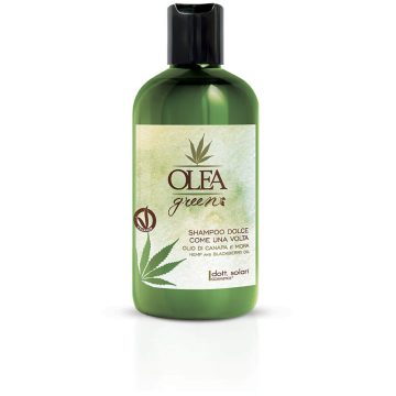   dott.solari Tápláló sampon szeder és kenderolajjal, minden hajtípushoz #OLEA GREEN, vegán 300 ml 